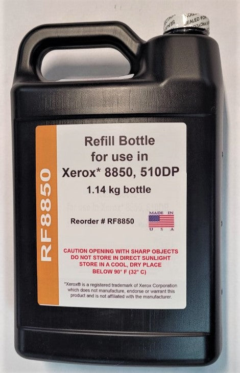 Refill Toner Bottle for use in Xerox 8850, 510DP, 510 Copy System, 510 Print System (6R989)