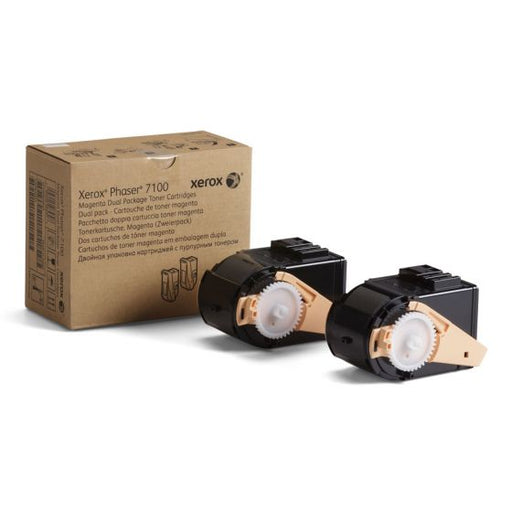 Genuine Xerox 106R02603 Xerox Phaser 7100 Magenta Toner Cartridge Dual Pack (2 Pack of OEM# 106R02600) (2 x 4500 Yield)
