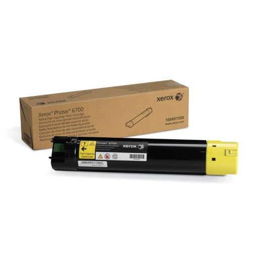 Genuine Xerox 106R01509 Xerox Phaser 6700 High Capacity Yellow Toner Cartridge (12000 Yield)