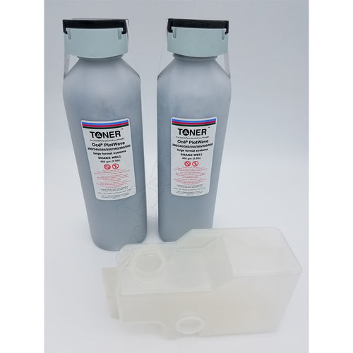 1060074426, 1060127660, 1070035957 (2 Pack) Toner for use in OCE Plotwave 300, 340, 345, 350, 360, 365, 500