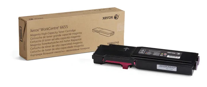 Genuine Xerox 106R02745 Xerox WorkCentre 6655 High Capacity Magenta Toner Cartridge (7500 Yield)