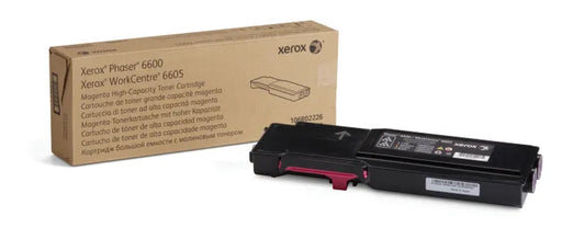 Genuine Xerox 106R02226 Xerox Phaser 6600 WorkCentre 6605 MFP High Capacity Magenta Toner Cartridge (6000 Yield)