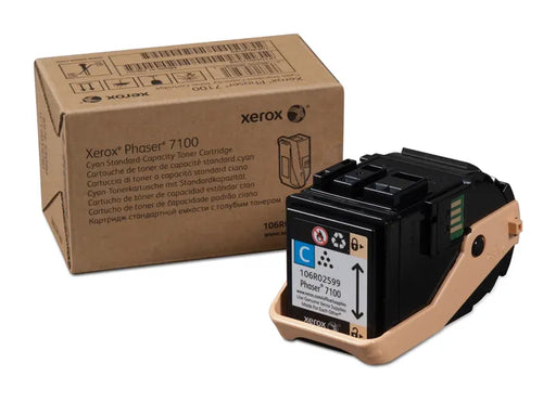 Genuine Xerox 106R02602 Xerox Phaser 7100 Cyan Toner Cartridge Dual Pack (2 Pack of OEM# 106R02599) (2 x 4500 Yield)