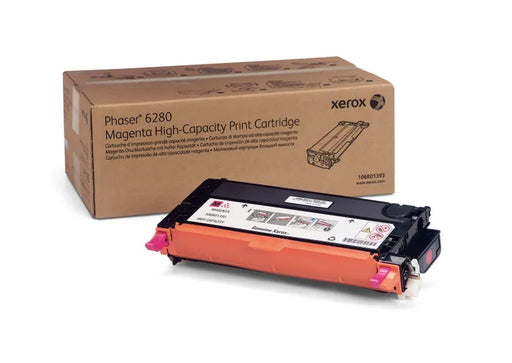 Genuine Xerox 106R01393 Xerox Phaser 6280 High Capacity Magenta Toner Cartridge (5900 Yield)