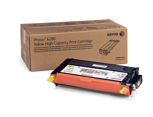 Genuine Xerox 106R01394 Xerox Phaser 6280 High Capacity Yellow Toner Cartridge (5900 Yield)