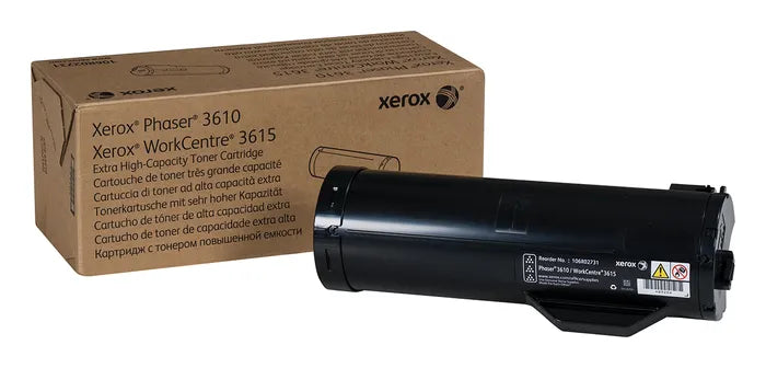 Genuine Xerox 106R02731 Xerox Phaser 3610 WorkCentre 3615 Extra High Capacity Toner Cartridge (25300 Yield)
