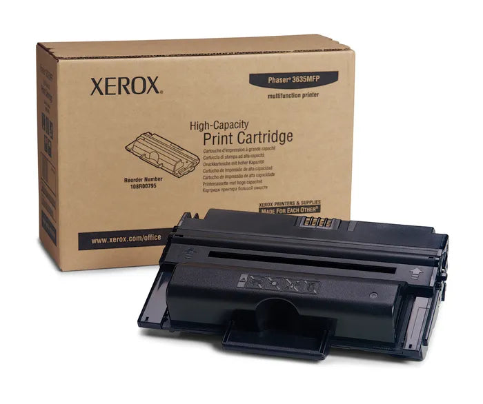 Genuine Xerox 108R00795 Xerox Phaser 3635MFP High Capacity Toner Cartridge (10000 Yield)