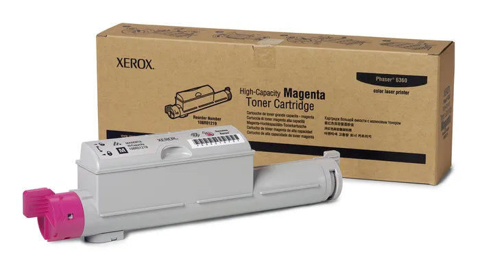 Genuine Xerox 106R01219 Xerox Phaser 6360 High Capacity Magenta Toner Cartridge (12000 Yield)